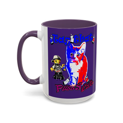 tag that - Accent Mug (purple)