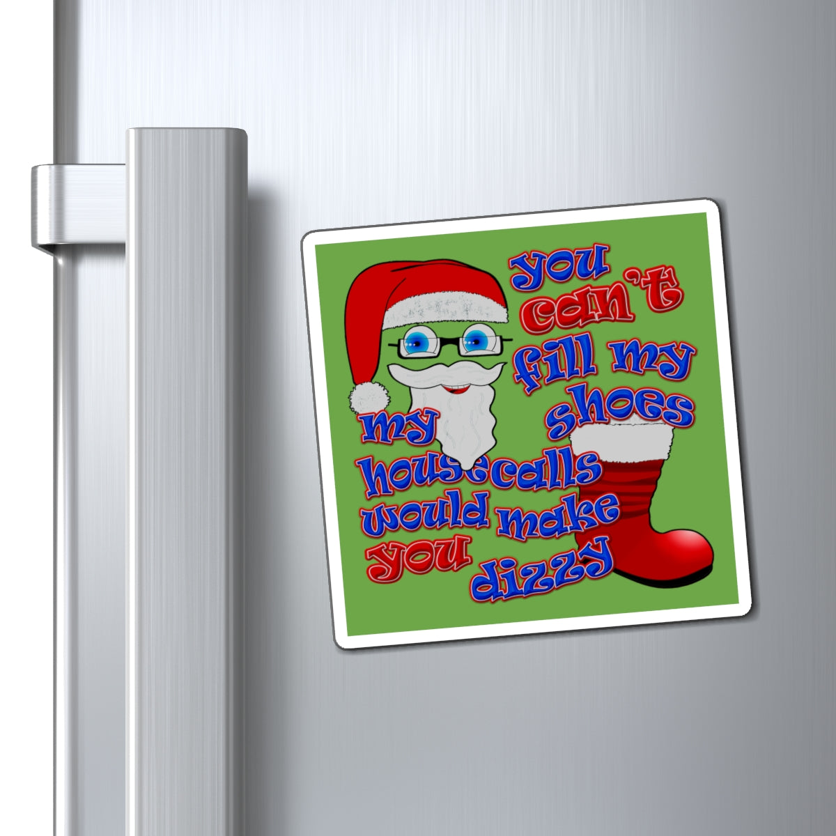 santa's shoes - Magnets - (green)