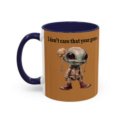 I don't care that your grey - Accent Mug (light brown)