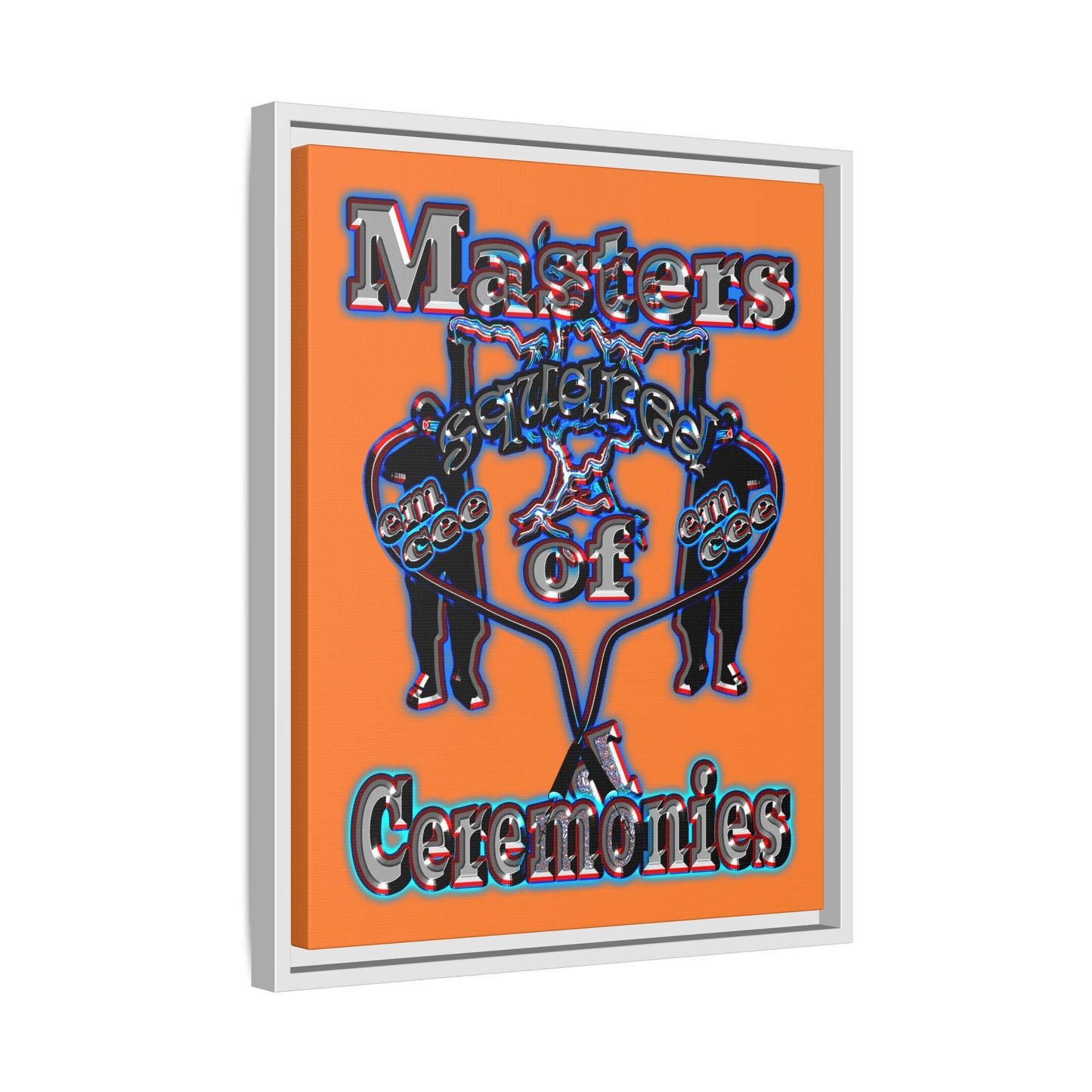 em cee squared - framed canvas art (crusta)