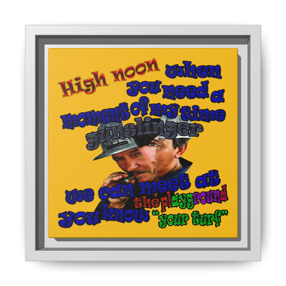 high noon - framed canvas art (yellow)