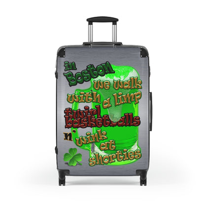 celtics logo - Suitcase (brushed nickel)