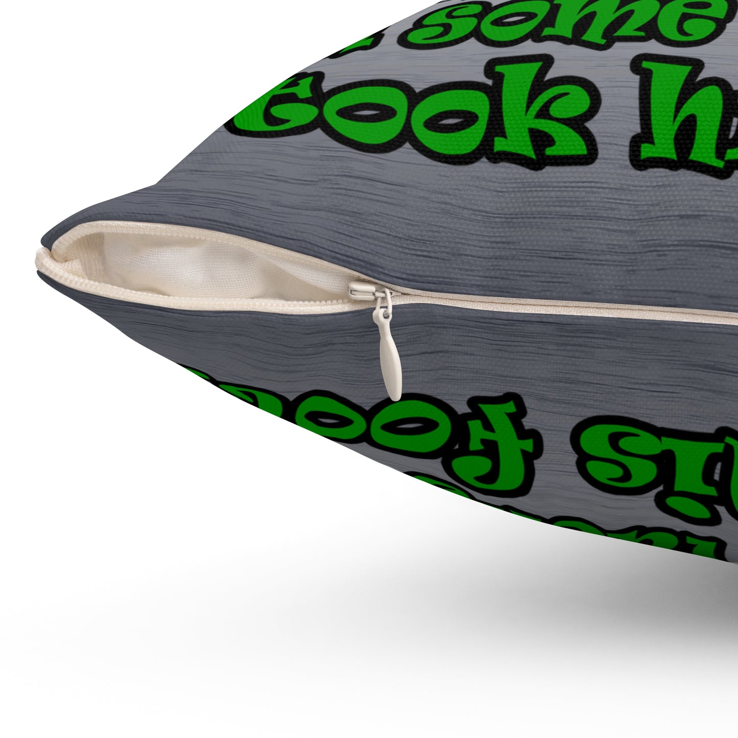turtle race - Spun Polyester Square Pillow - (brushed nickel)