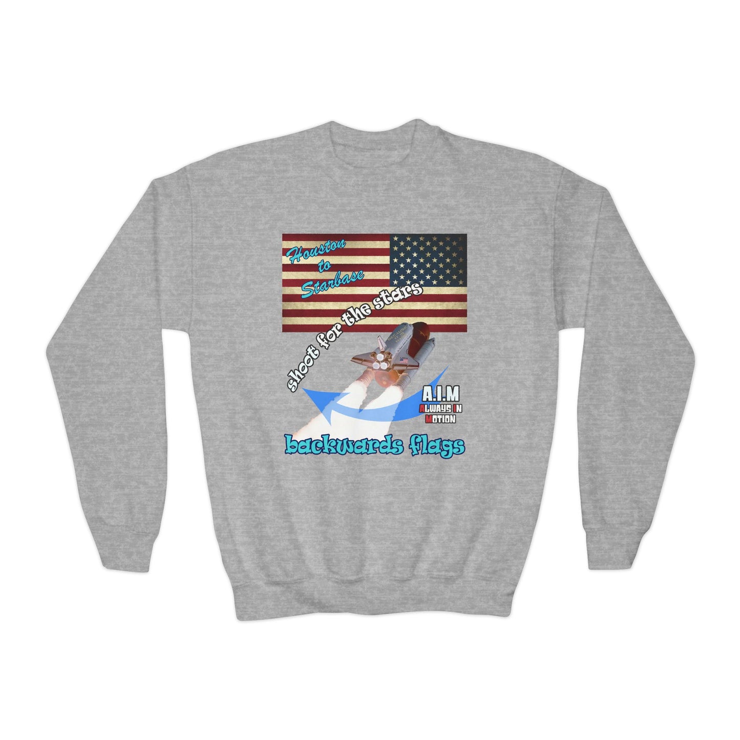 shoot for the stars - Youth Crewneck Sweatshirt