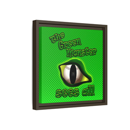 green monster - framed canvas art (logo green)