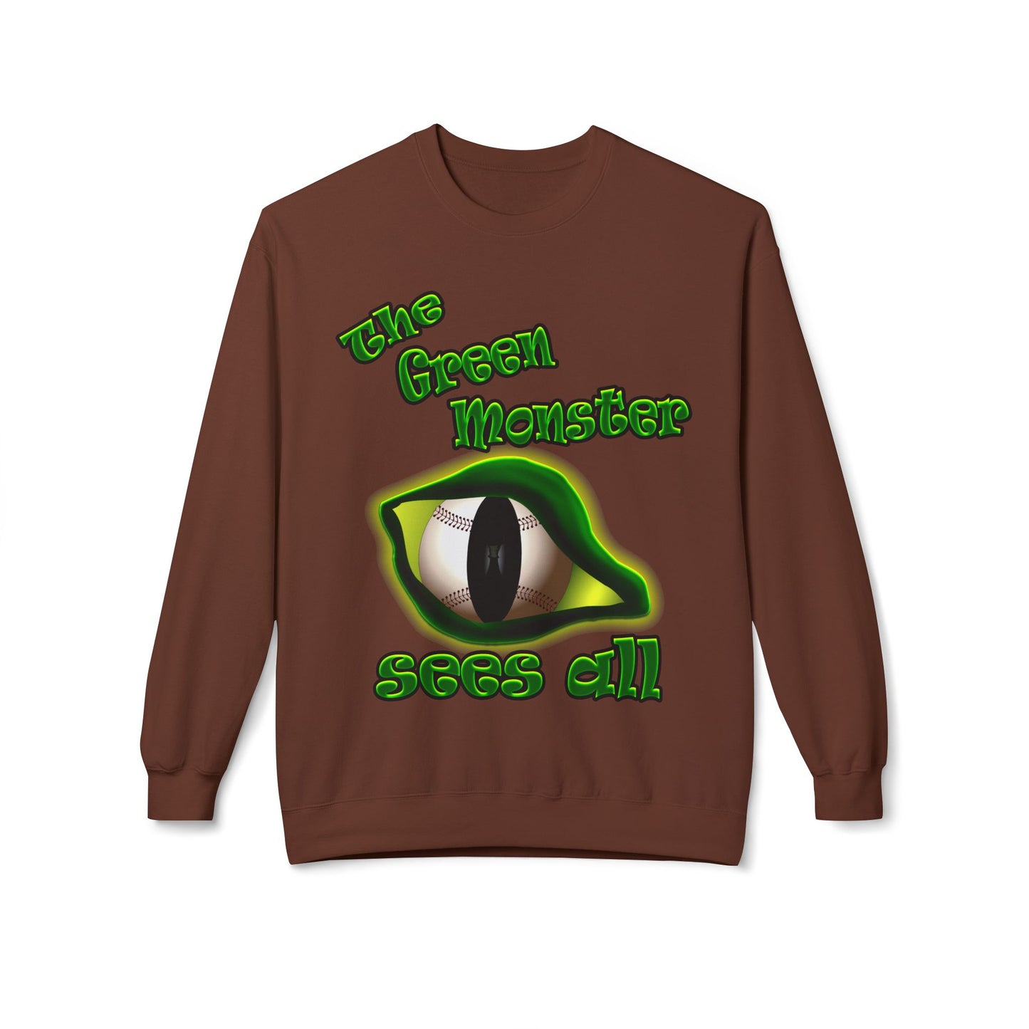 green monster - Unisex Midweight Softstyle Fleece Crewneck Sweatshirt