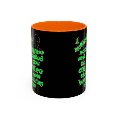 noticed you noticing - Accent Mug (black)