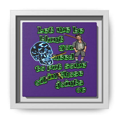 og - framed canvas art (purple)