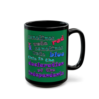 declaration of the independents - Black Mug (dark green)