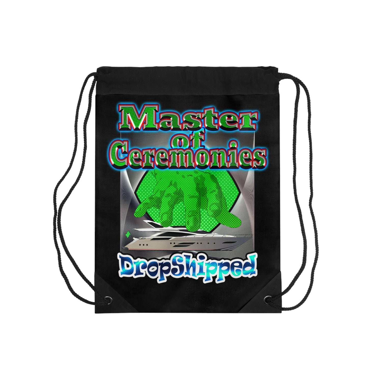 logo - Drawstring Bag (black)