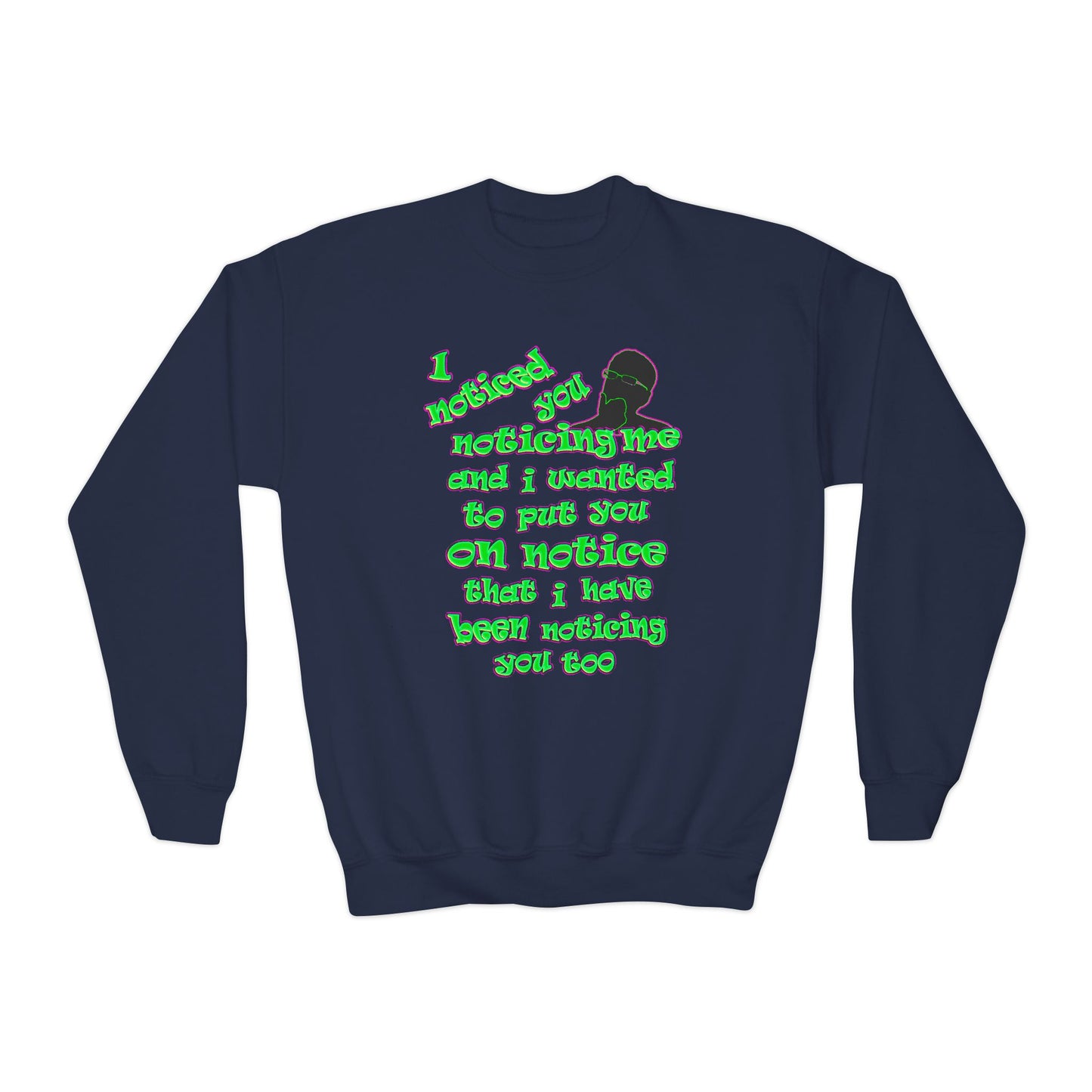 noticed you noticing - Youth Crewneck Sweatshirt