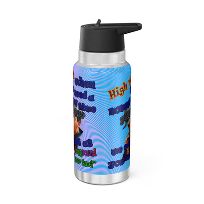 high noon - Gator Tumbler, 32oz  (light blue-purple wave)