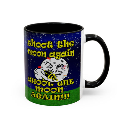 shoot the moon again - Accent Mug ('snoops' background)