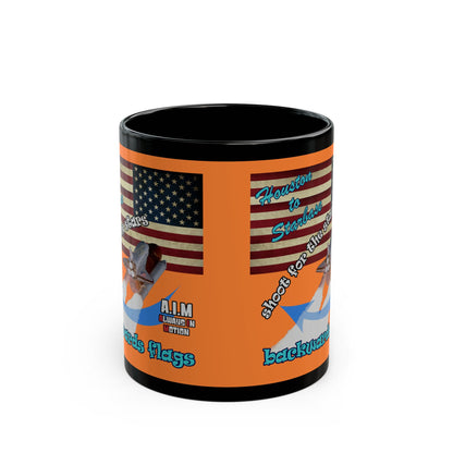 shoot for the stars - Black Mug (crusta)