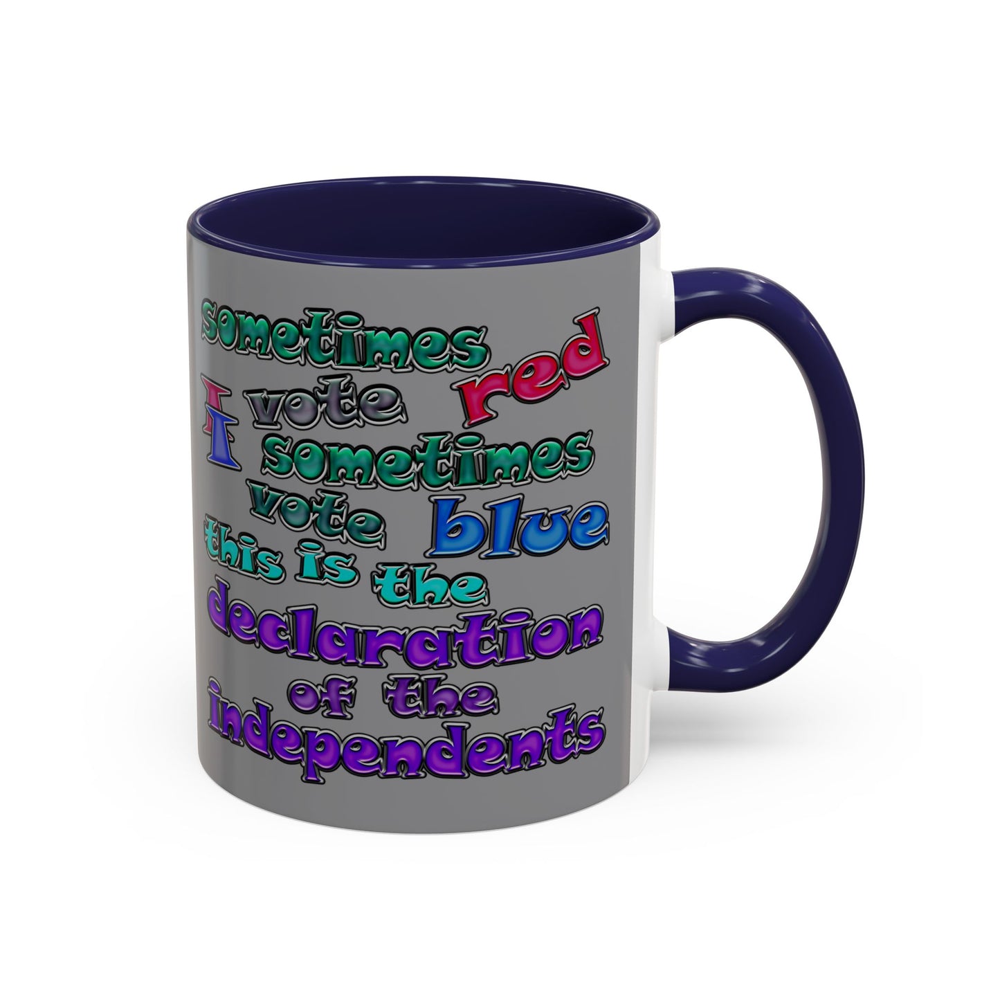declaration of the independents - Accent Mug (grey)