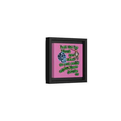 og - framed canvas art (light pink)