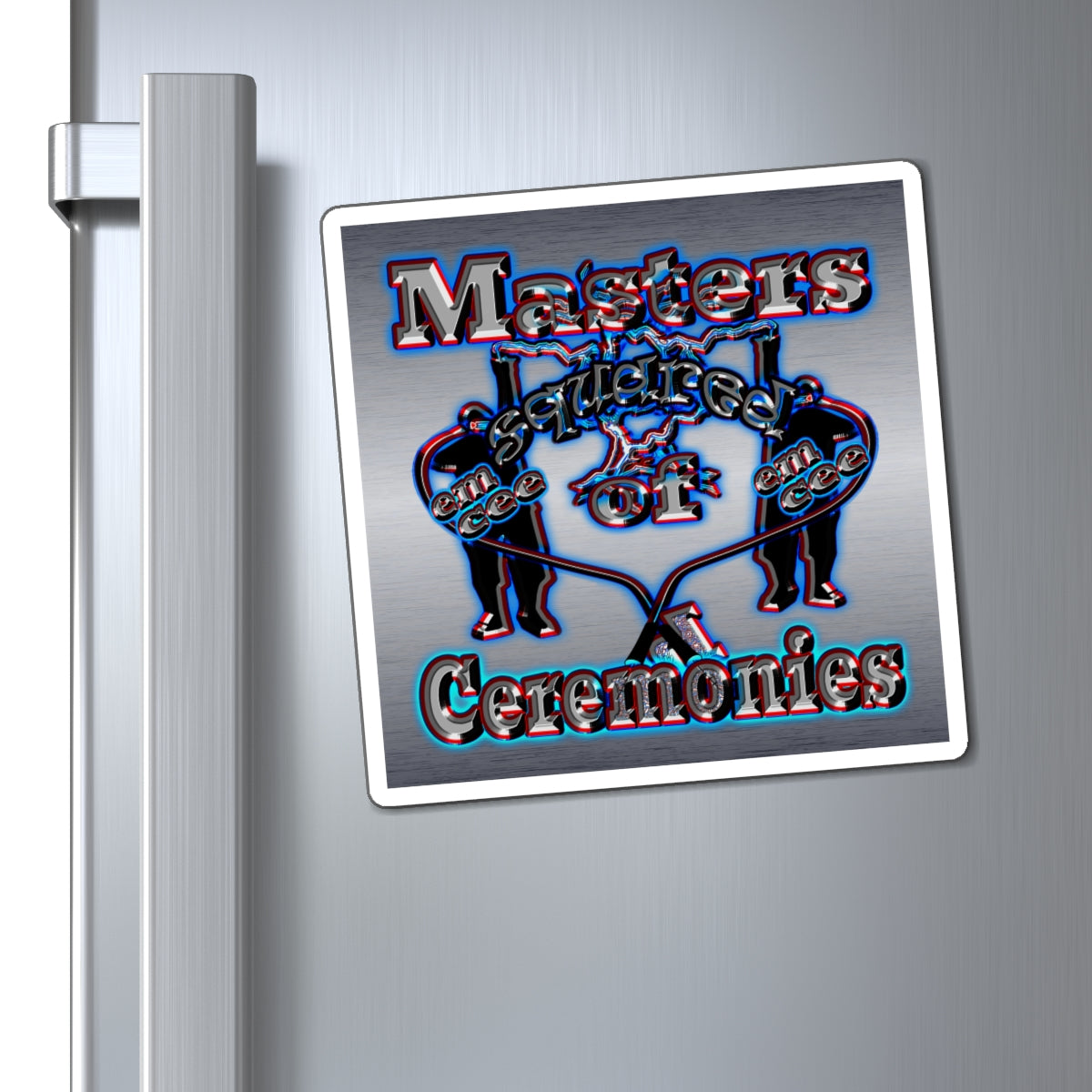 em cee squared - Magnets - (brushed nickel)