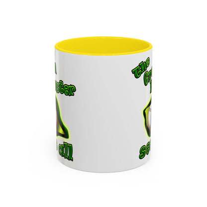 green monster - Accent Mug (white)