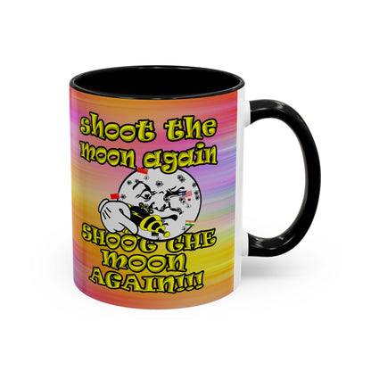 shoot the moon again - Accent Mug (color blur)