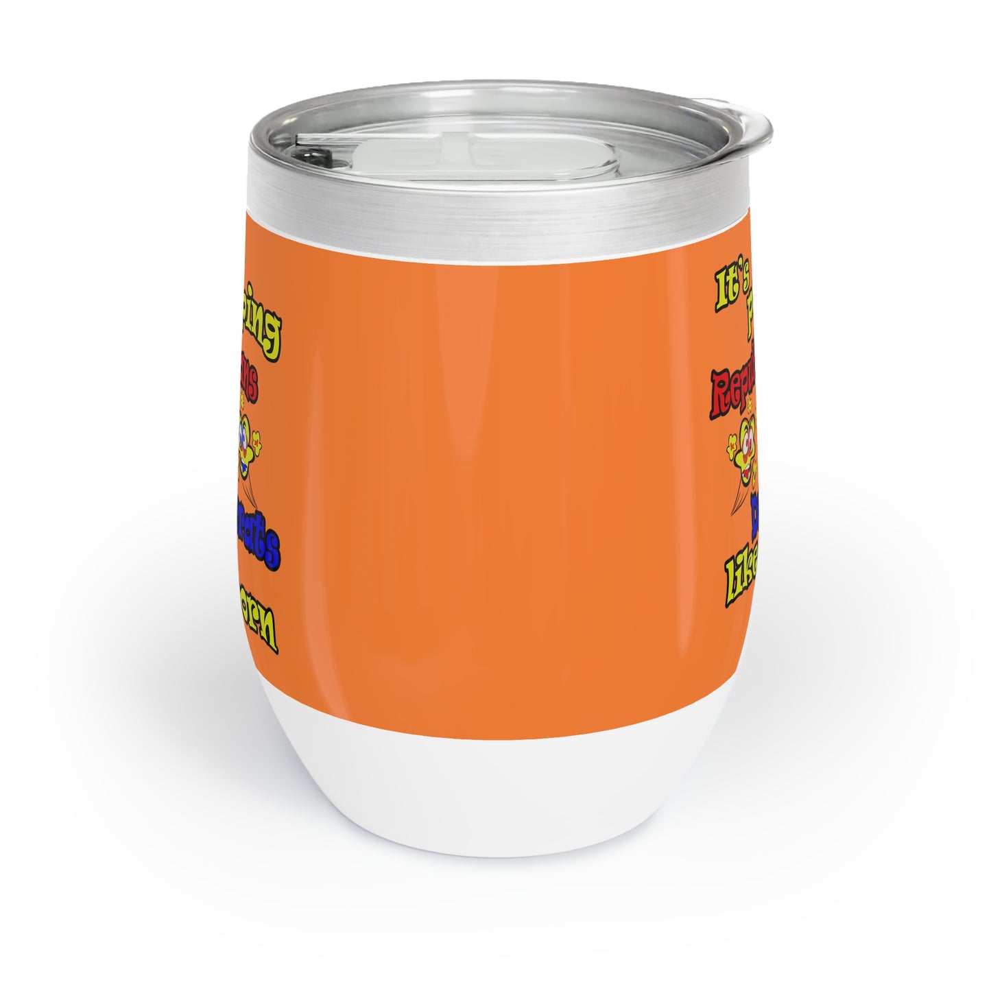 popping like popcorn - Chill Wine Tumbler (crusta)