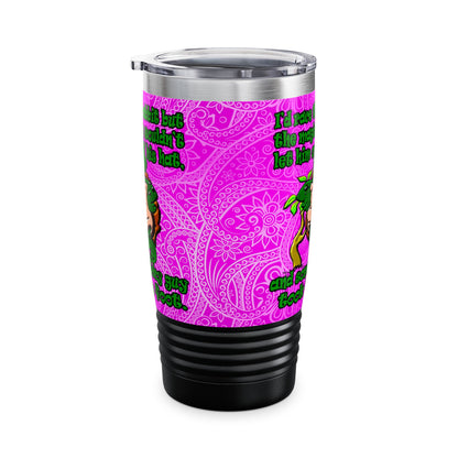 turtle race - Ringneck Tumbler, 20oz (pink swirl)