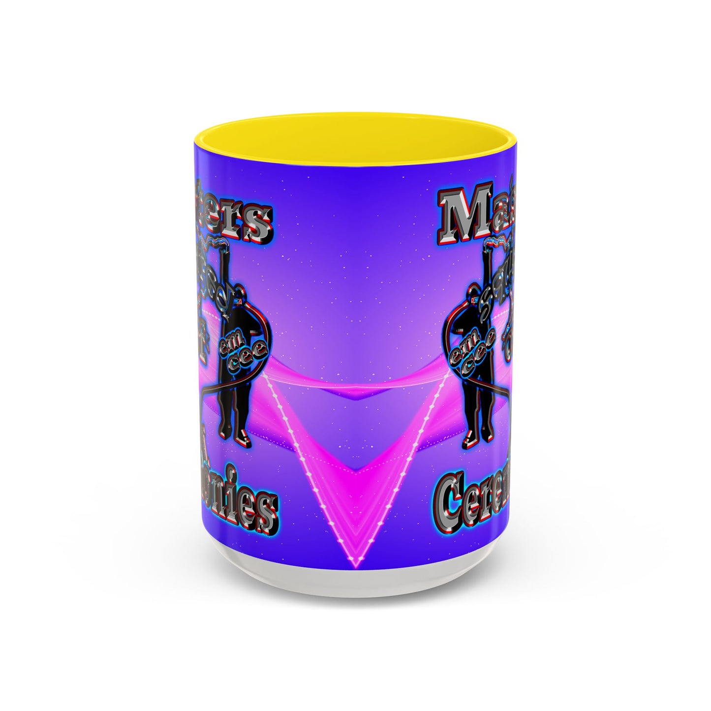em cee squared - Accent Mug (purple-pink wave)