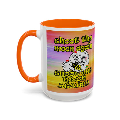 shoot the moon again - Accent Mug (color blur)