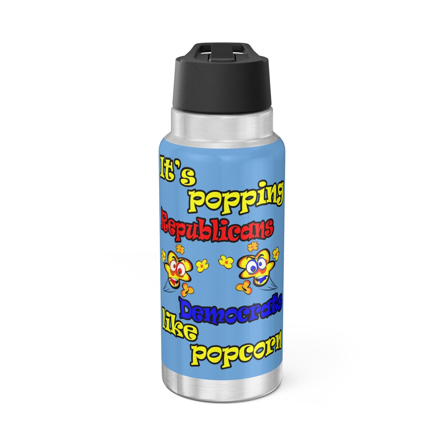 popping like popcorn - Gator Tumbler, 32oz (light blue)
