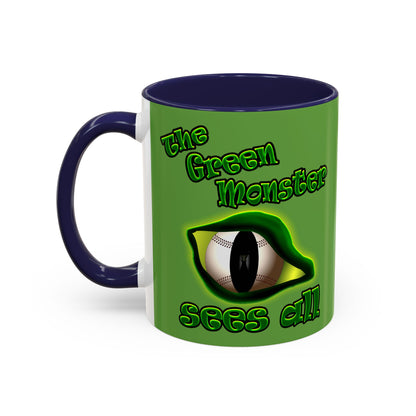 green monster - Accent Mug (green)