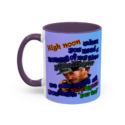 high noon - Accent Mug (light blue-purple wave)