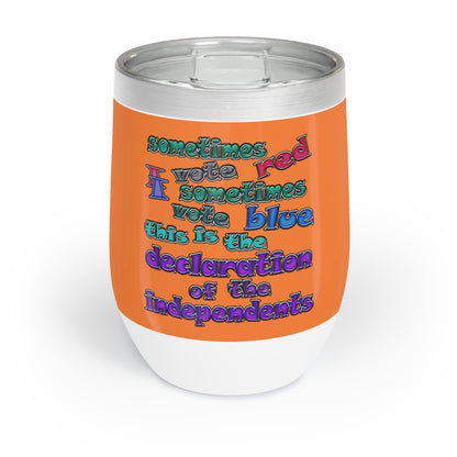 declaration of the independents - Chill Wine Tumbler (crusta)