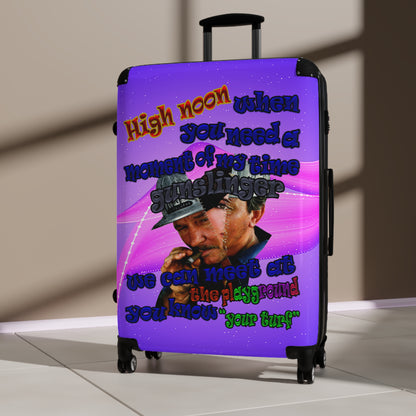 high noon - Suitcase (purple-pink wave)