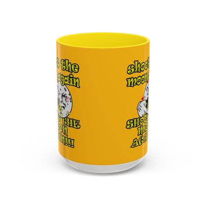 shoot the moon again - Accent Mug (yellow)