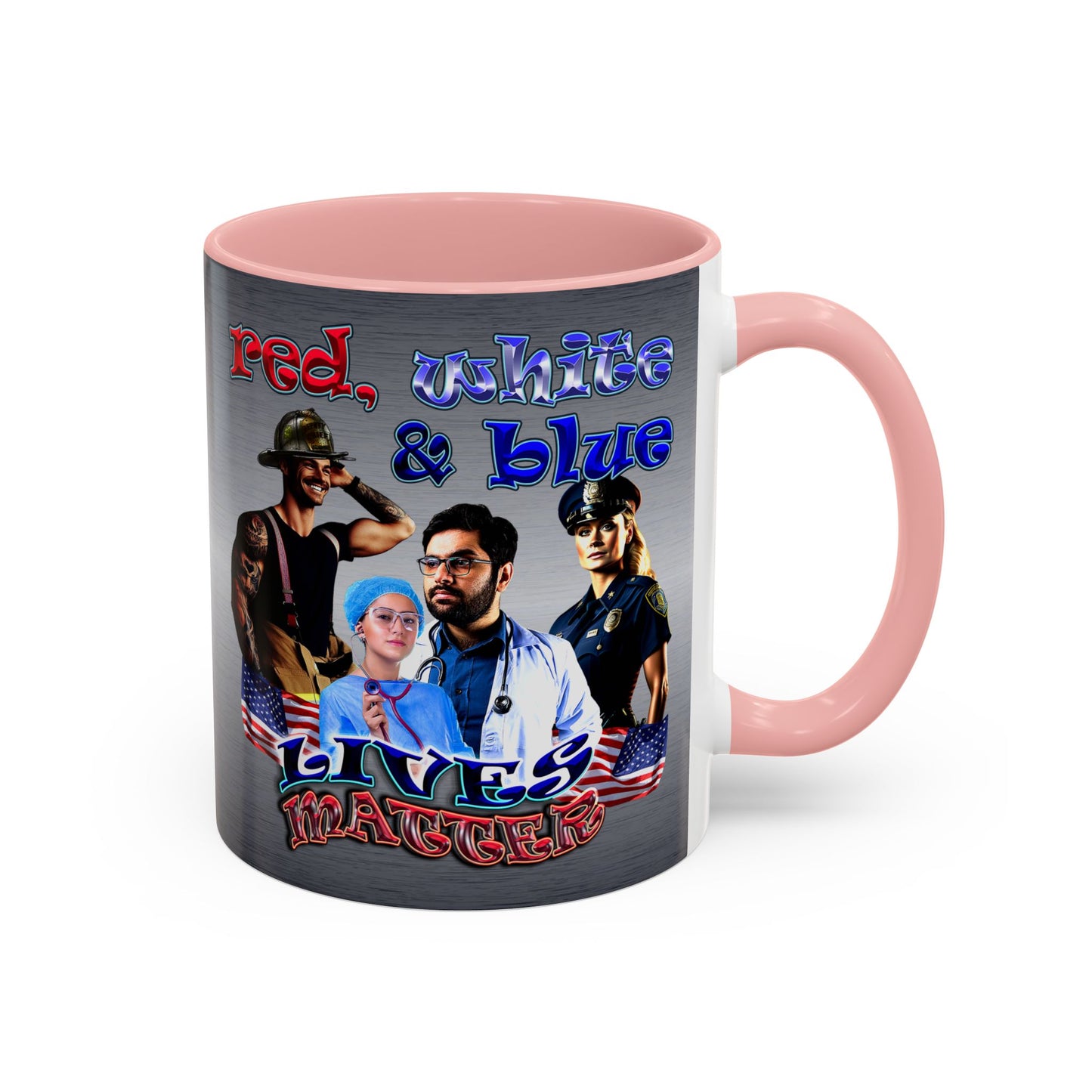 rw&b lives matter - Accent Mug (brushed nickel)