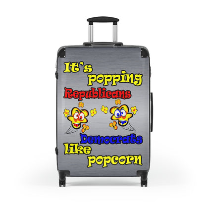 popping like popcorn - Suitcase (brushed nickel)