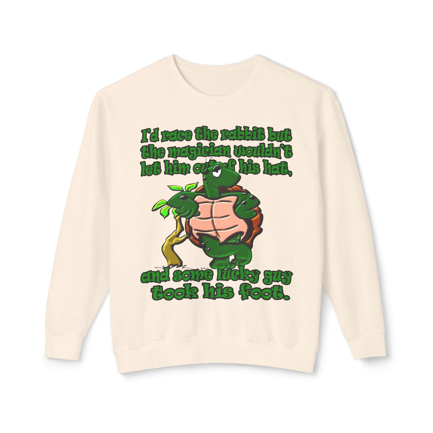 turtle race - Unisex Lightweight Crewneck Sweatshirt