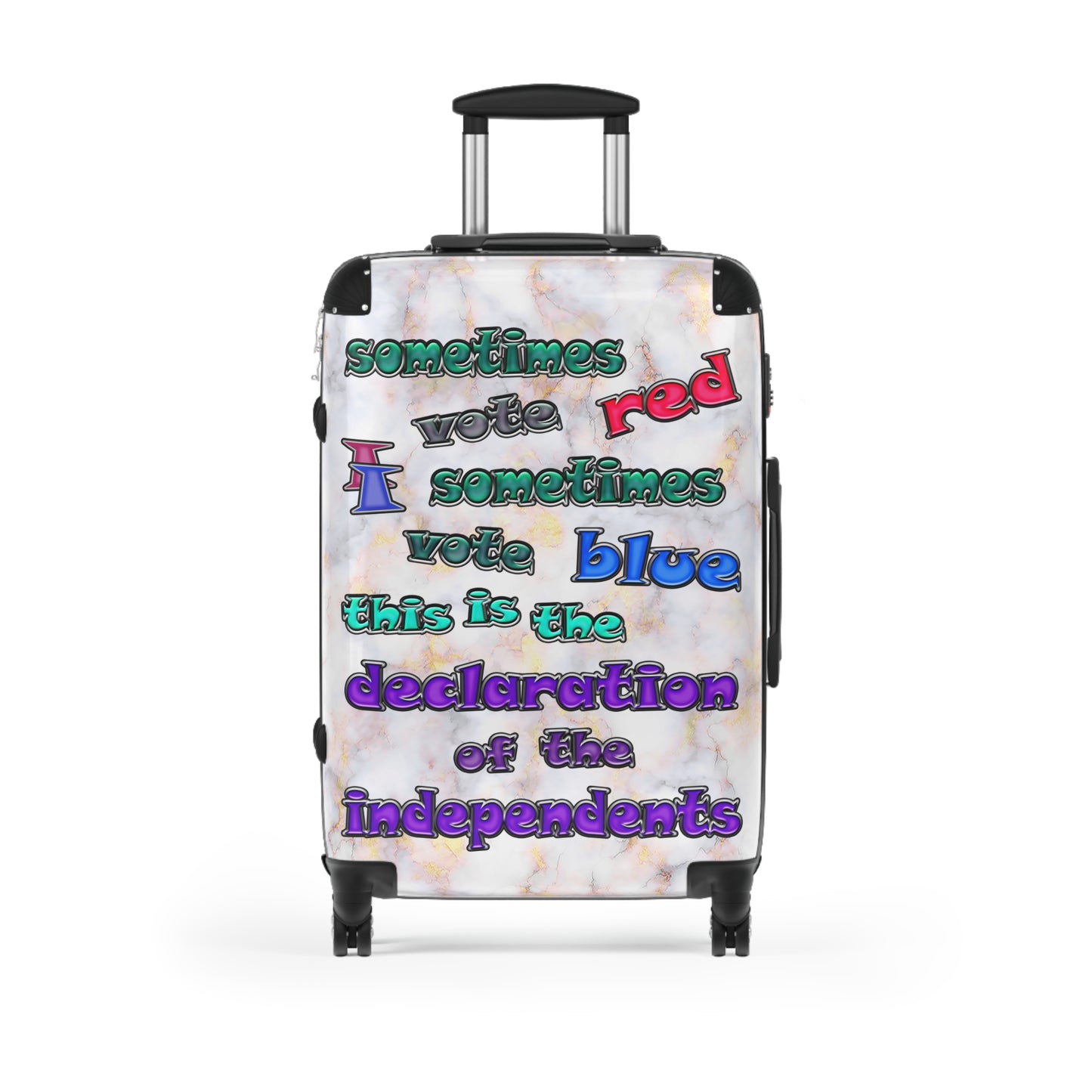 declaration of the independents - Suitcase (white marble)