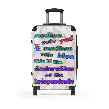 declaration of the independents - Suitcase (white marble)
