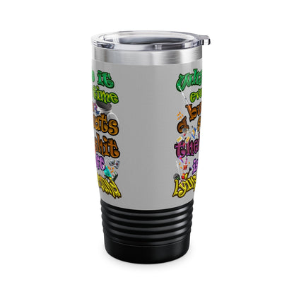 the bum's shit - Ringneck Tumbler, 20oz (light grey)