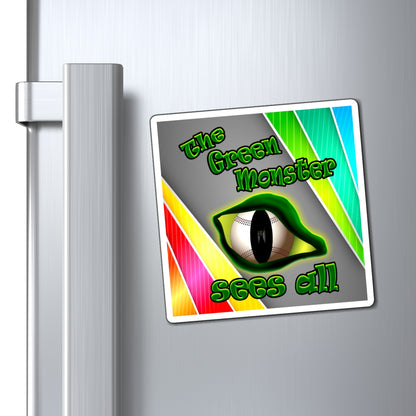 green monster - Magnets - (rainbow split)