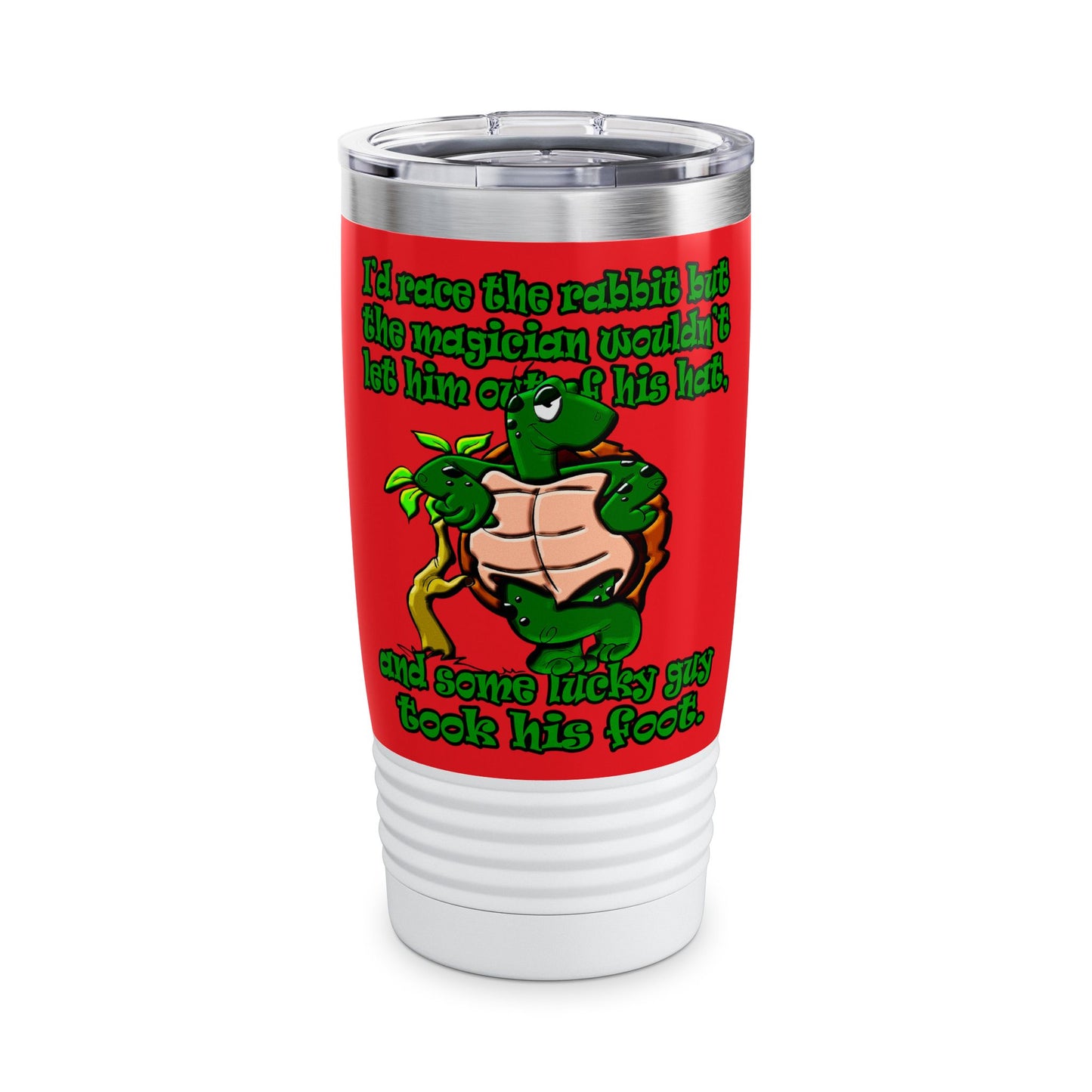 turtle race - Ringneck Tumbler, 20oz (red)