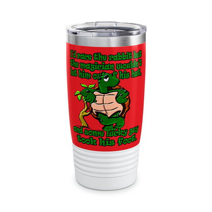 turtle race - Ringneck Tumbler, 20oz (red)