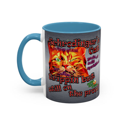schrodinger's cat - Accent Mug (brushed nickel)