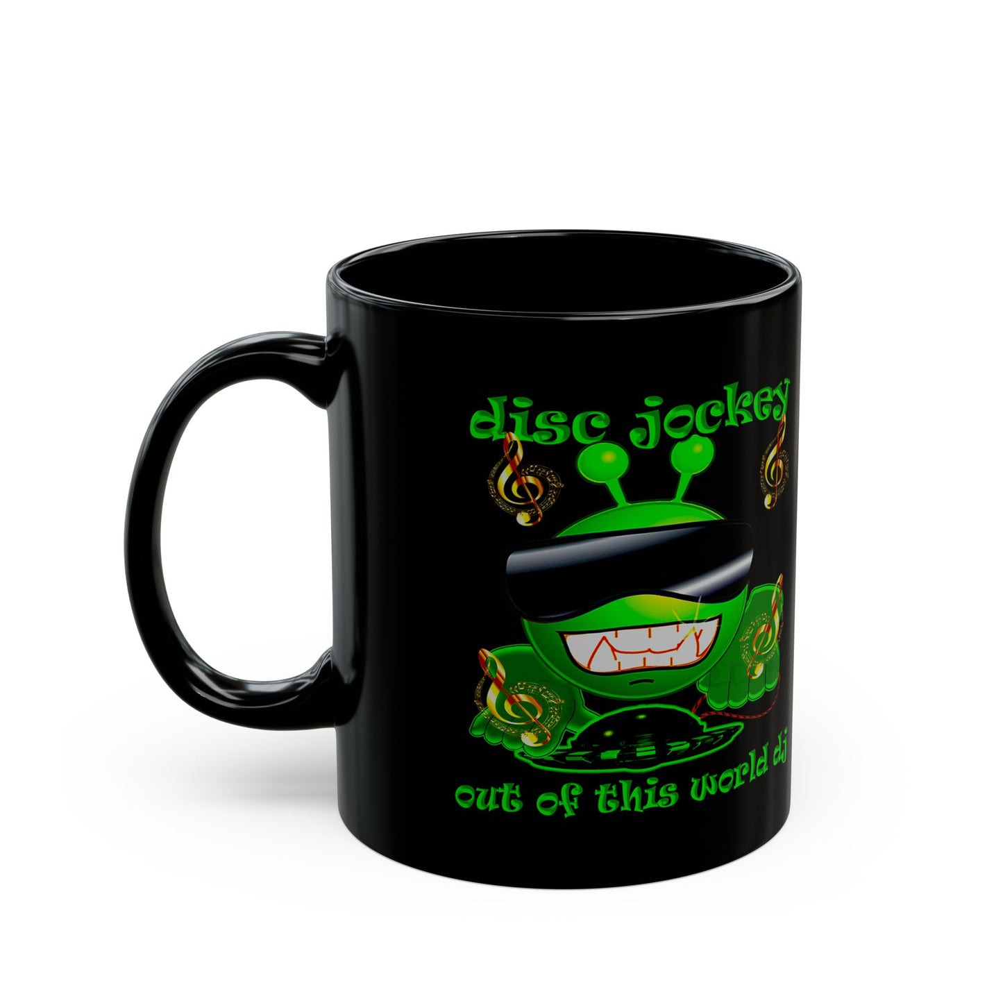 disc jockey - Black Mug (black)