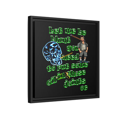 og - framed canvas art (black)