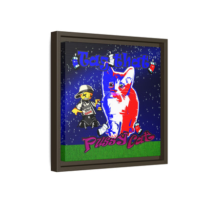 tag that - framed canvas art ('snoops' background)