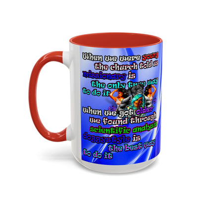 doggystyle - Accent Mug (blue-white wave)