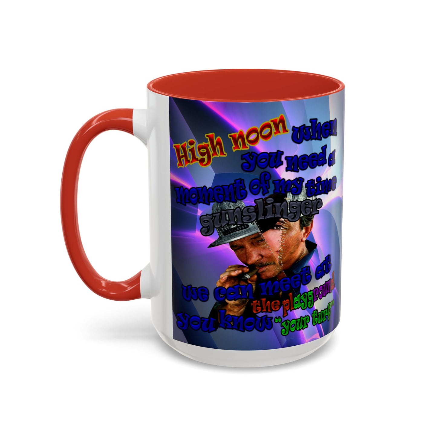 high noon - Accent Mug (grey-pink wave)