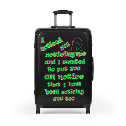 noticed you noticing - Suitcase (black)