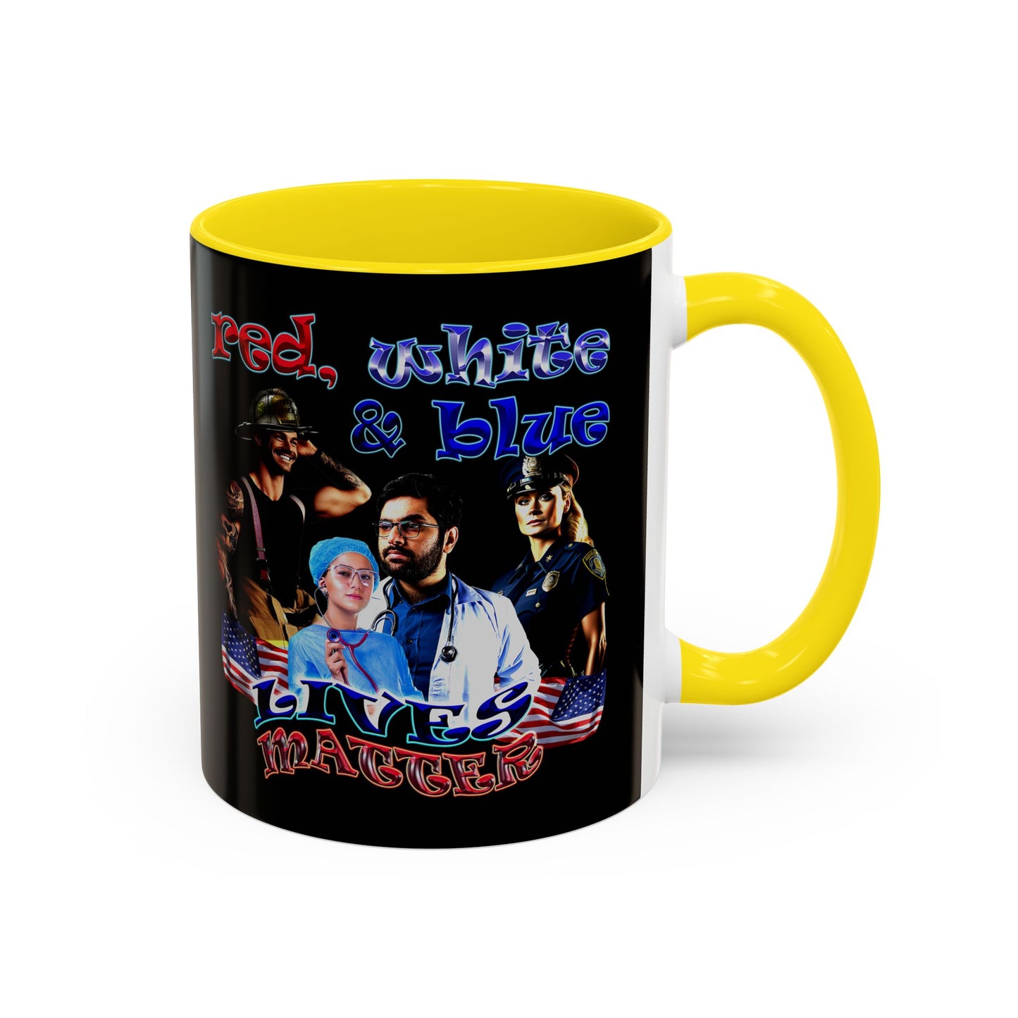 rw&b lives matter - Accent Mug (black)